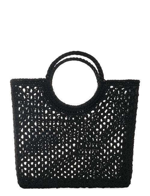 Ceannis | Round Handle Basket Black | ONE SIZE