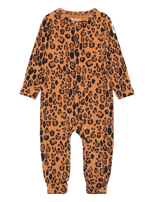 Mini Rodini | Basic Leopard Button Jumpsuit Tencel™ | 80/86