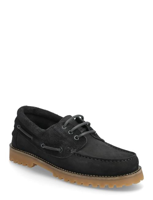 Se Garment Project | Ollie Boat Shoe - Black Nubuck/Hair | 40 hos Booztlet