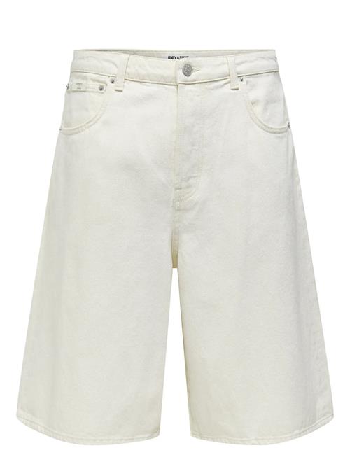 ONLY & SONS | Onscarl Balloon Ecru 4145 Pim Dnm Shorts | M