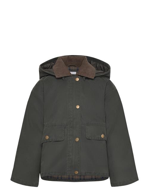 Mango | Waxed-Effect Jacket With Hood | 146
