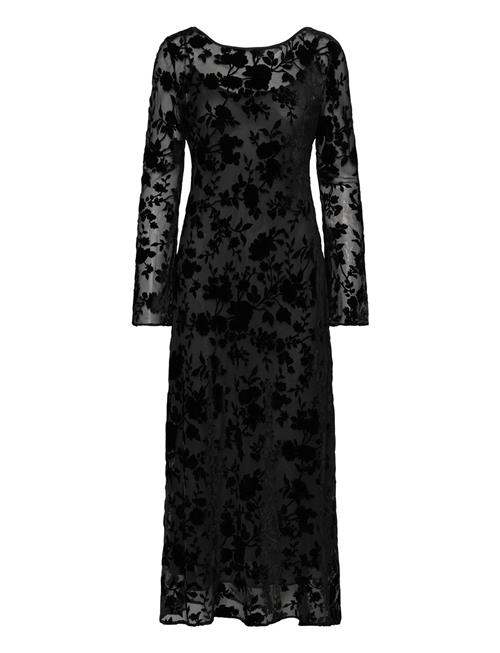 Mango | Floral Jacquard Dress With Bell Sleeves | L