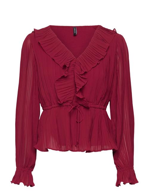 Vero Moda | Vmdora L/S Frill Pleat Top Wvn Exp | XS