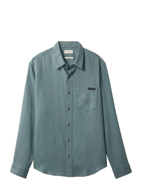 Calvin Klein Jeans | Ls Solid Casual Linen Classic Sh | M