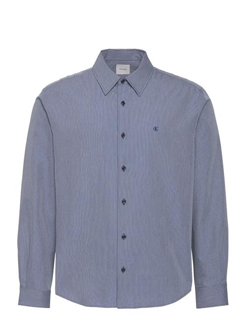 Calvin Klein | Ls Yd Stripe Seersucker Classic | XS