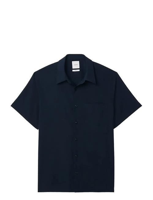 Calvin Klein | Ss Solid Seersucker Classic Shir | XS