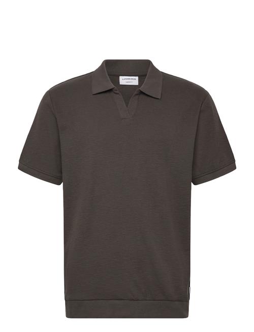 Lindbergh | Open Collar Structure Rib Polo | L