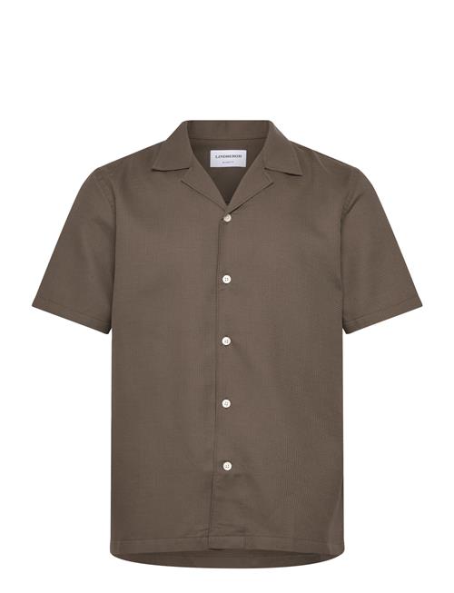 Se Lindbergh | Solid Dobby Cotton Shirt S/S | XL hos Booztlet