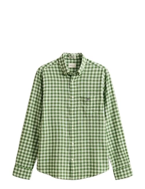 GANT | Reg Cotton Linen Gingham Shirt | L