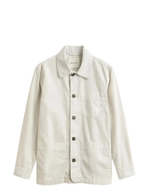Se GANT | Reg Cotton / Linen Overshirt | L hos Booztlet