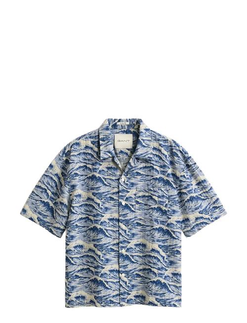 GANT | Rel Aop Camp Collar Ss Shirt | XXXL