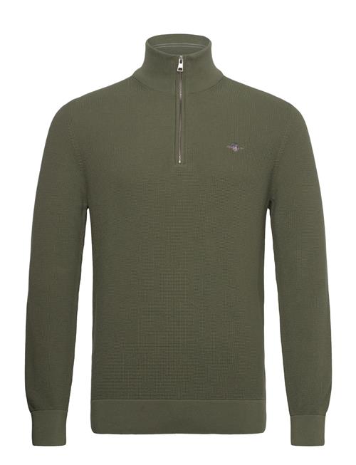GANT | Waffle Knit Half-Zip Sweater | L