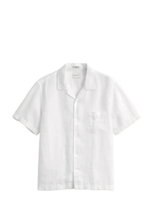 GANT | Reg Gmnt Dyed Linen Ss Camp Shirt | M
