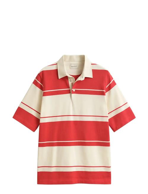Se GANT | Striped Ss Rugger | L hos Booztlet