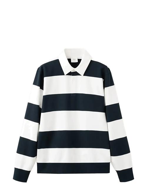 Mango | Striped Polo Sweatshirt In 100 Cotton | L