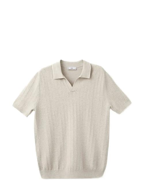 Mango | Structured Fine-Knit Polo Shirt | M