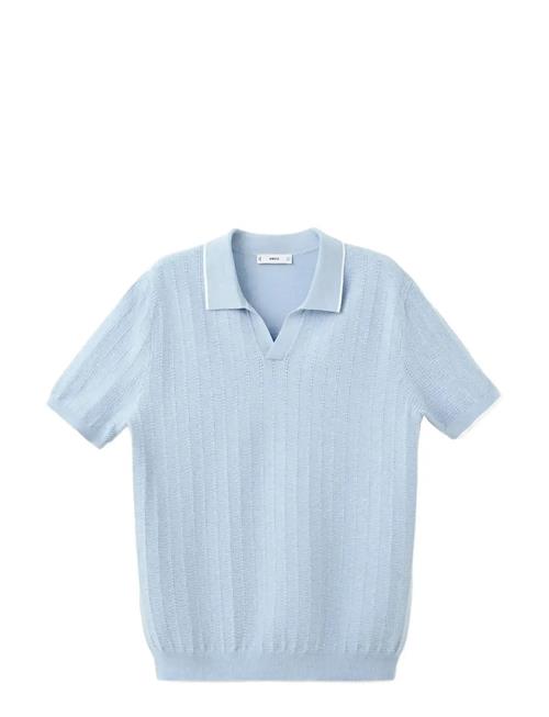 Se Mango | Structured Fine-Knit Polo Shirt | XL hos Booztlet