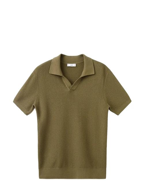Mango | 100 Cotton Knitted Polo Structure | XL
