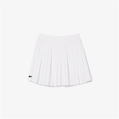 Lacoste Plisseret Nederdel Blanc  Blanc 104 cm  Hvid  104 cm  kvinde