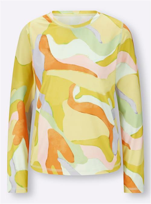 heine Shirts  lyseblå / sennep / mandarin / rosé