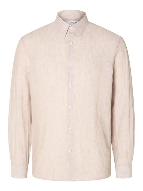 SELECTED Skjorte 'SLHKylian'  greige