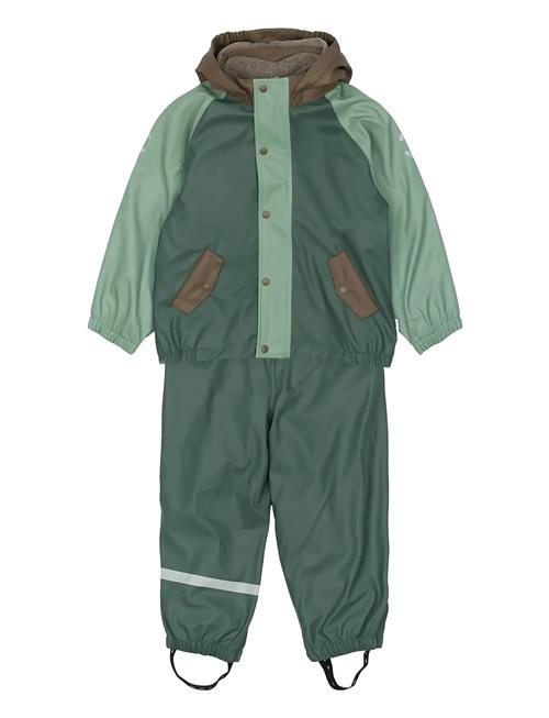 mikk-line | Pu Rain Set + Fleece/Susp. 104 | 134