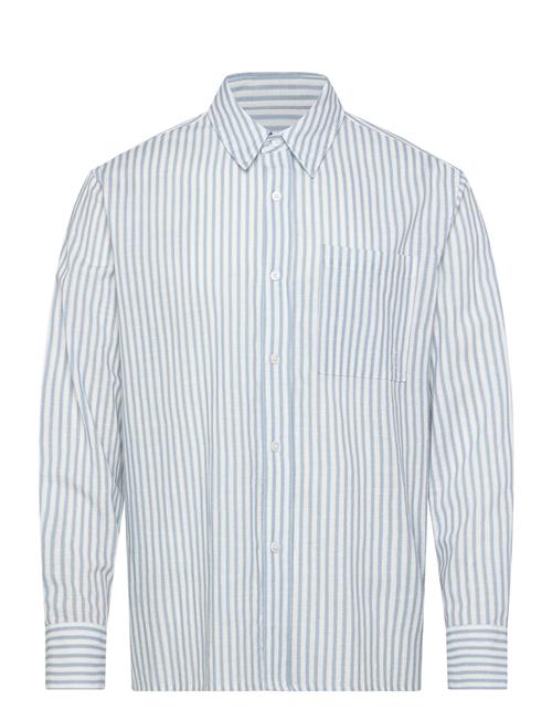 NEUW | Blurred Stripe Ls Shirt Oxford Blue | S