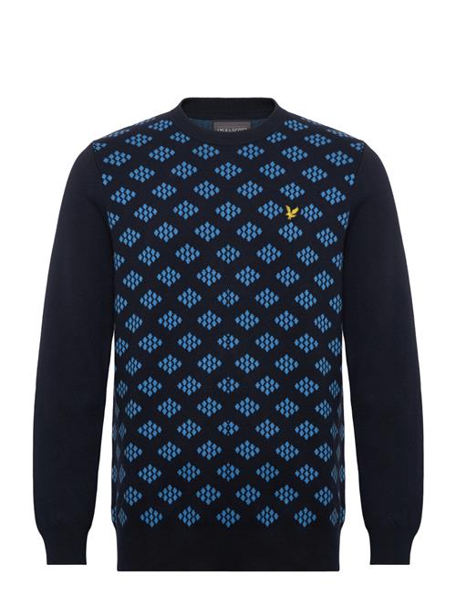 Lyle & Scott Sport | Golf Crew Neck Cotton Argyle Jumper | L