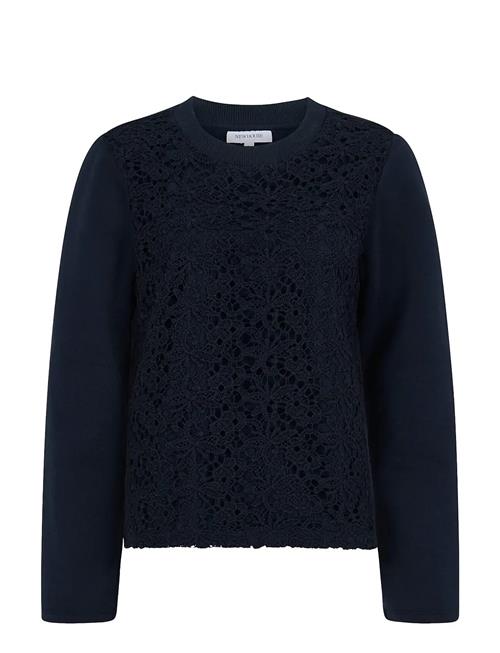 Newhouse | Junie Lace College Sweater | L
