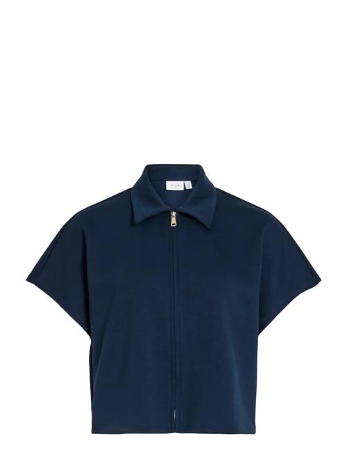Vila | Visiffi Collar S/S Zipper Top/Pb | M
