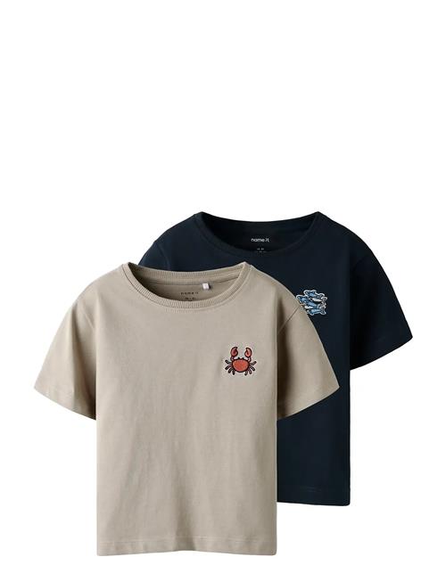 name it | Nmmfrank 2P Ss Nreg Top Box Pb | 122-128