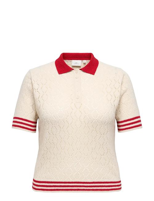 ONLY Carmakoma | Carsunny Ss Pointelle Polo Knt | 42-44