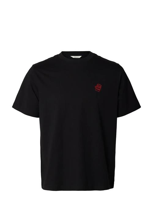 Selected | Slhreg-Ripley Ss Emb Tee Ex | L