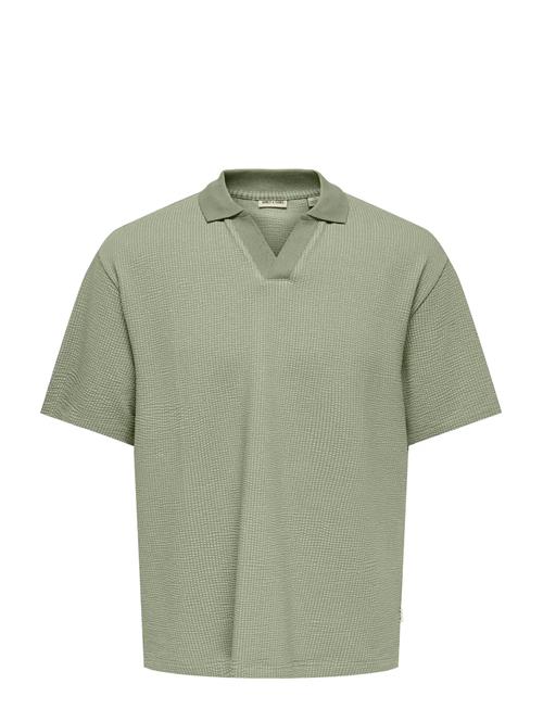 ONLY & SONS | Osjkian Life Rlx Ss Strp Polo Jrs | 170-176