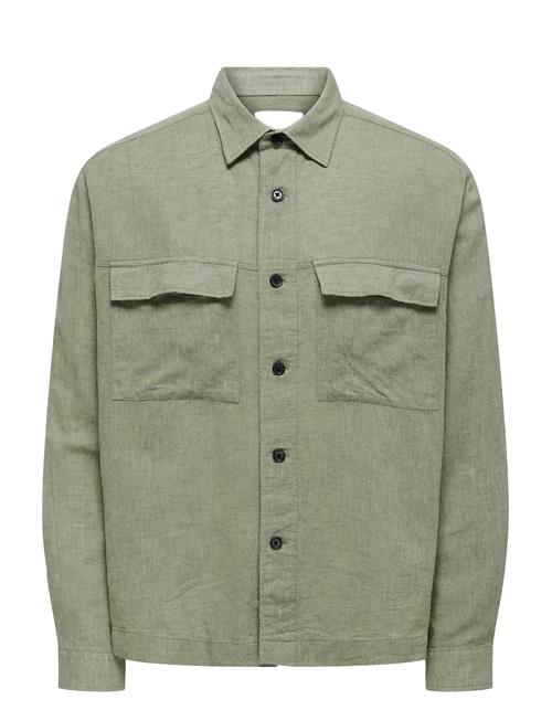 ONLY & SONS | Onscaiden Ls Overshirt Linen Blend | S