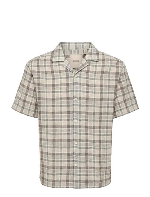ONLY & SONS | Onscaiden Life Check Linen Blend Ss | S