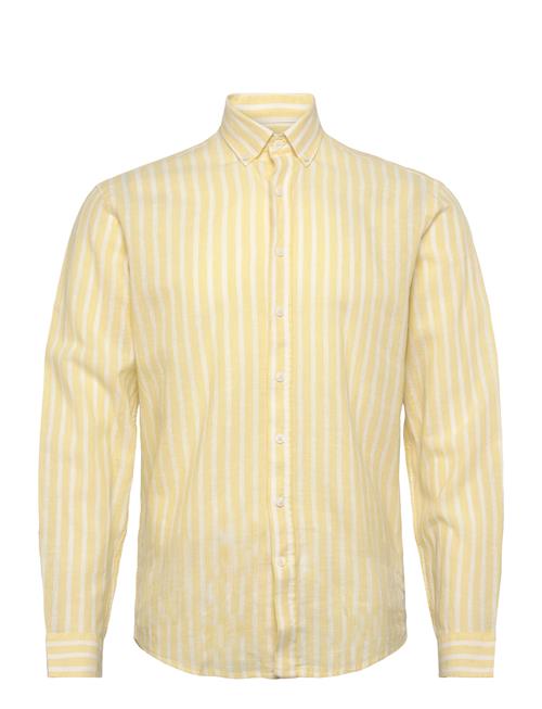 Lindbergh | Wide Striped Cotton/Linen Shirt L/S | M