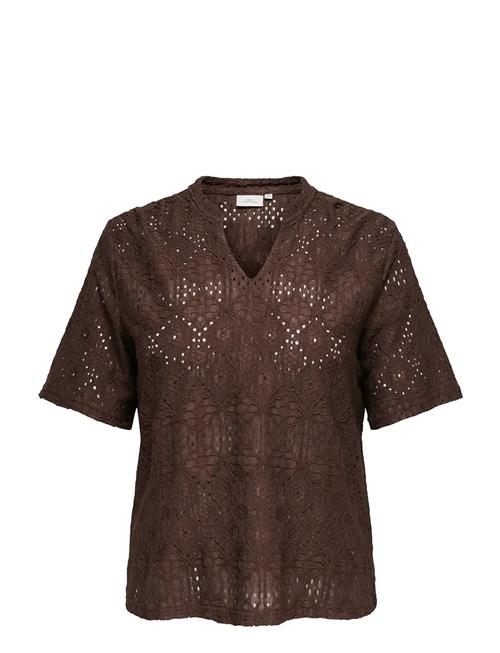 ONLY Carmakoma | Carhellen S/S V-Neck Blouse Jrs | 50-52