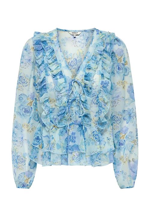 ONLY | Onlvictoria Ls Frill Top Wvn Ex | S