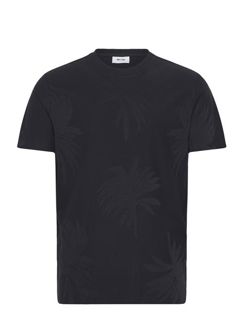 ONLY & SONS | Onsmarco Life Reg Palm Jacquard Ss Tee | L