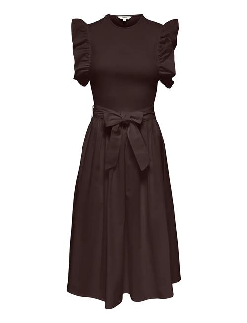 ONLY | Onlavalora S/L Long Belt Dress Wvn Ex | M