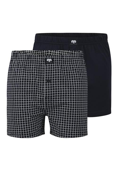 CECEBA Boksershorts  navy / hvid