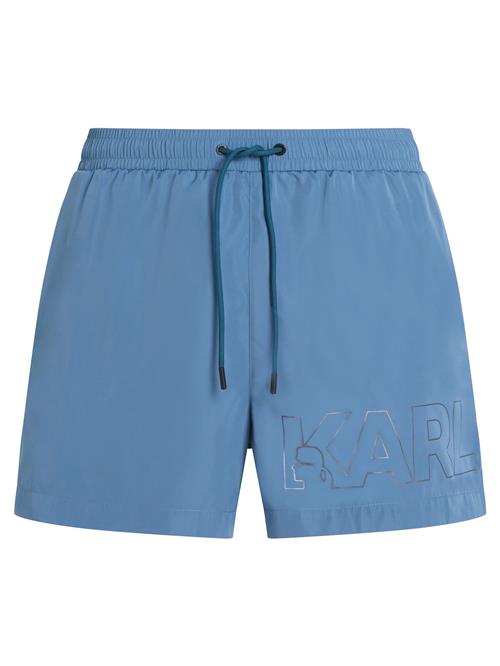 Karl Lagerfeld Badeshorts  blå / sølvgrå