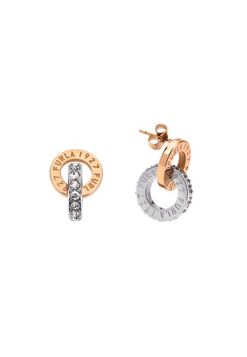 Furla Jewellery Øreringe 'Furla 1927'  guld / sølv / transparent