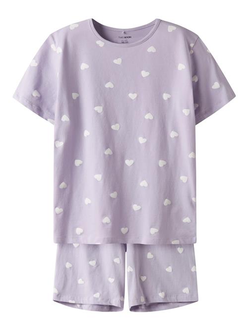 TWO SOON Natskjorte  lyselilla / hvid