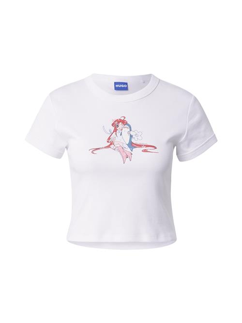 HUGO Shirts 'Dalia'  blå / orange / lyserød / hvid