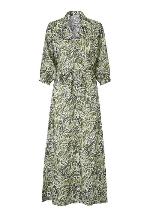 Dea Kudibal Kjole 'Salmadea'  oliven / mørkegrøn / sort / hvid