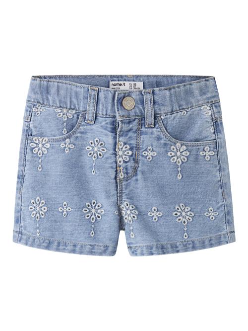 NAME IT Mom Denim Shorts Rose Light Blue Denim Anglaise