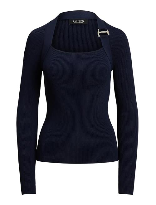 Lauren Ralph Lauren | Buckle-Trim Rib-Knit Sweater | M