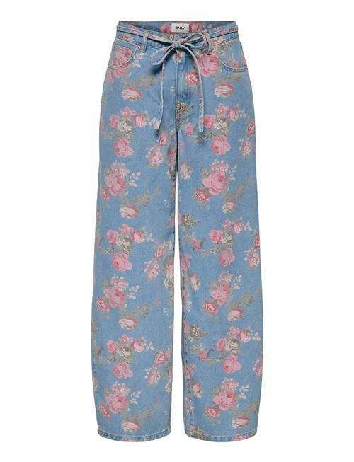 ONLY | Onlgianna Hw Str Belt Aop Flower Dnm | 27 x 32